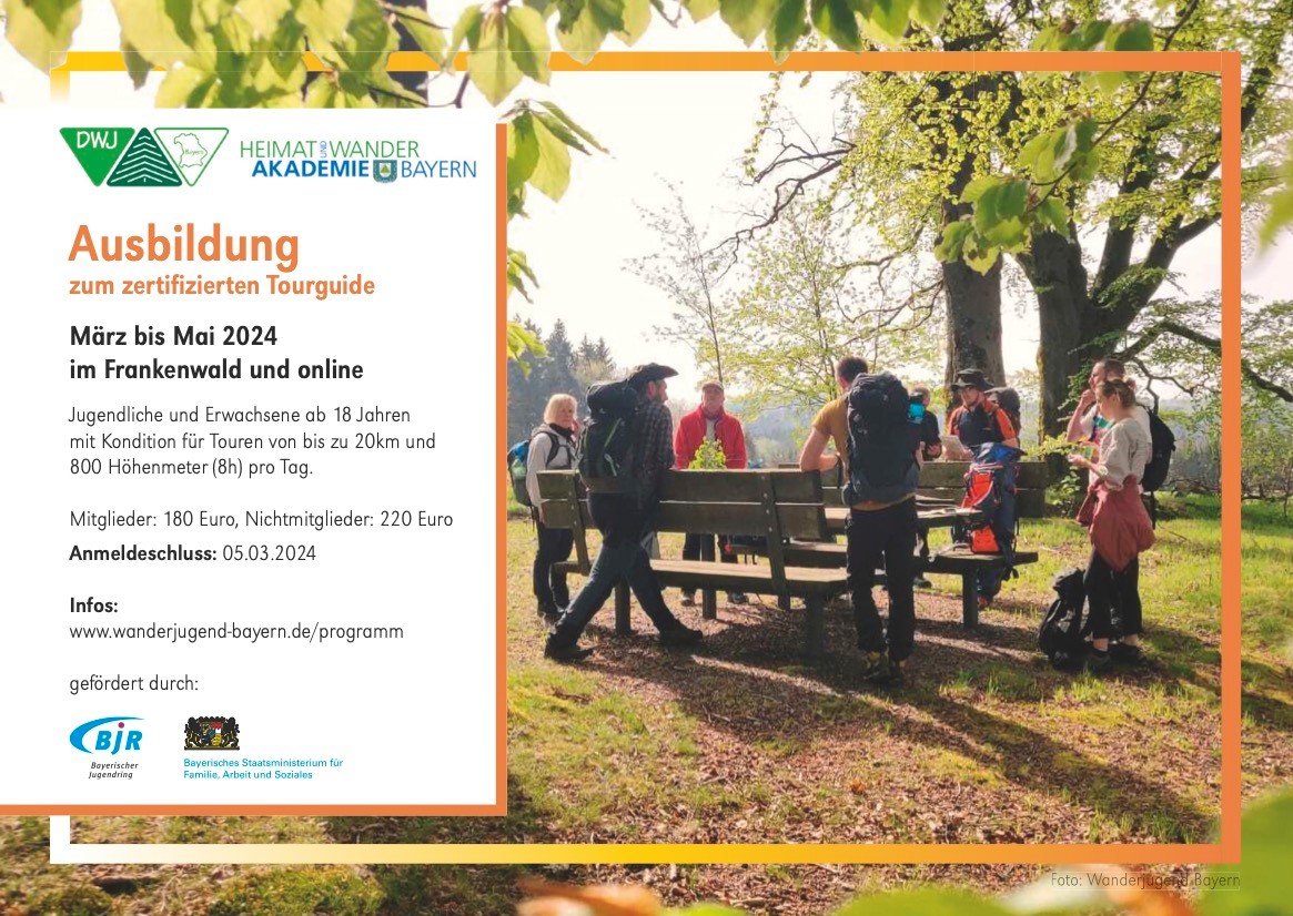 Ausbildung zum zertifizierten Tourguide September – Oktober 2024